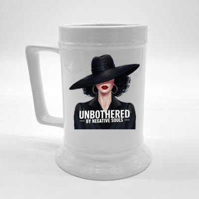 Unbothered By Negative Souls Light Skinned Sista Beer Stein