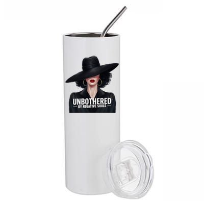 Unbothered By Negative Souls Light Skinned Sista Stainless Steel Tumbler