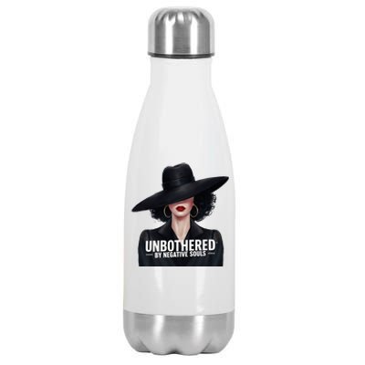 Unbothered By Negative Souls Light Skinned Sista Stainless Steel Insulated Water Bottle