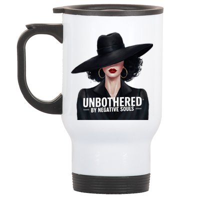 Unbothered By Negative Souls Light Skinned Sista Stainless Steel Travel Mug