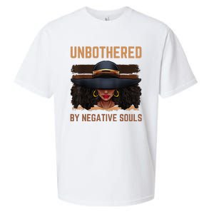 Unbothered By Negative Souls Juneteenth Black Women Freedom Sueded Cloud Jersey T-Shirt