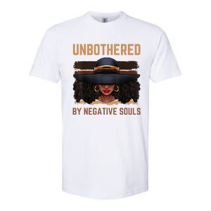 Unbothered By Negative Souls Juneteenth Black Women Freedom Softstyle CVC T-Shirt