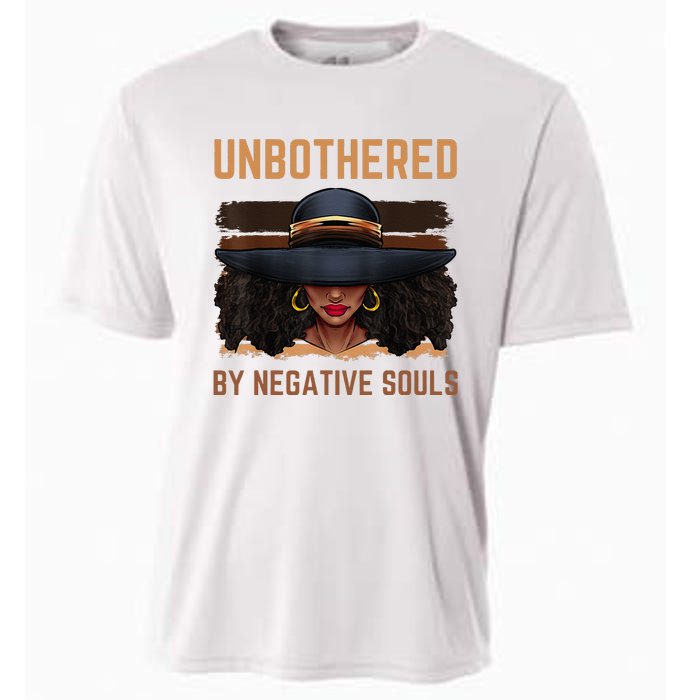 Unbothered By Negative Souls Juneteenth Black Women Freedom Cooling Performance Crew T-Shirt