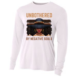 Unbothered By Negative Souls Juneteenth Black Women Freedom Cooling Performance Long Sleeve Crew