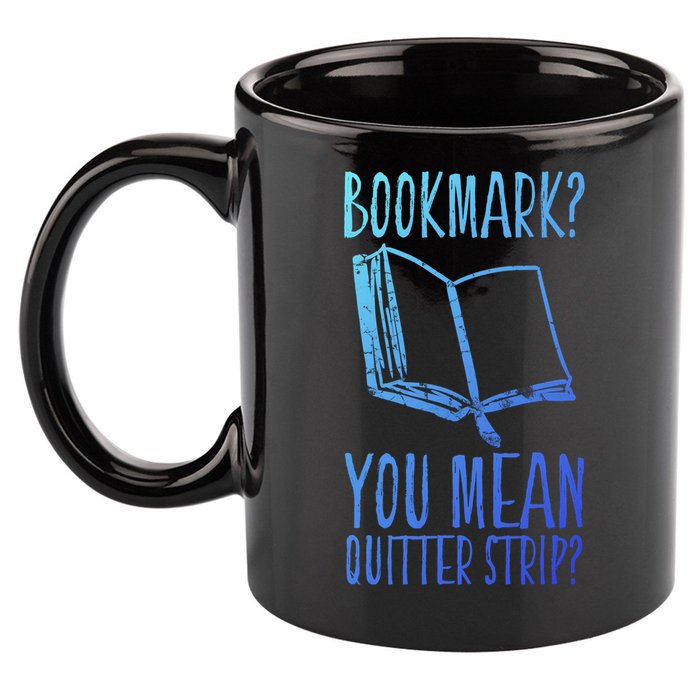 Unique Bookmark Perfect Book Nerd Cute Gift 11oz C Handle Ceramic Mug