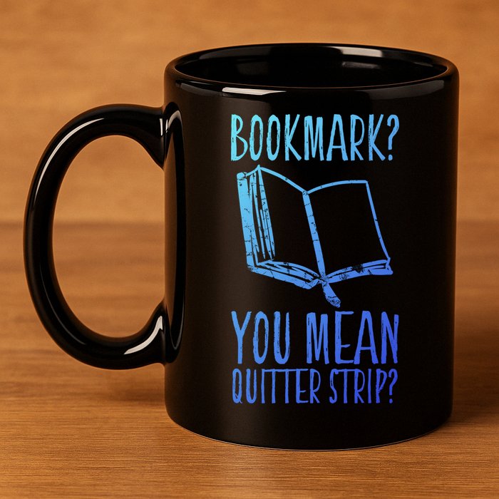 Unique Bookmark Perfect Book Nerd Cute Gift 11oz C Handle Ceramic Mug