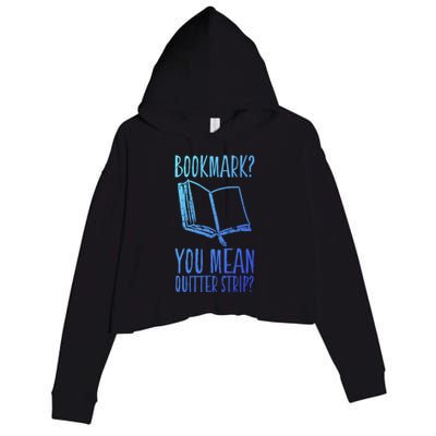 Unique Bookmark Perfect Book Nerd Cute Gift Crop Fleece Hoodie