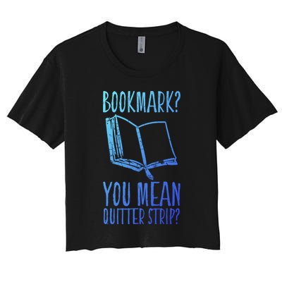 Unique Bookmark Perfect Book Nerd Cute Gift Crop Top