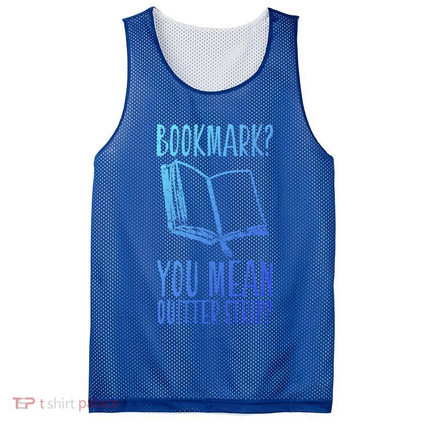 Unique Bookmark Perfect Book Nerd Cute Gift Mesh Reversible Basketball Jersey Tank