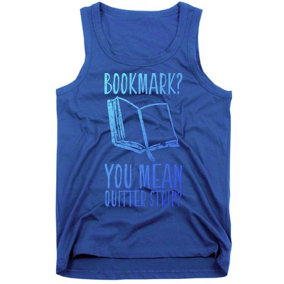 Unique Bookmark Perfect Book Nerd Cute Gift Tank Top