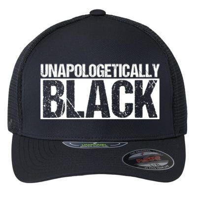 Unapologetically Black Proud Black History 2020 Gift Flexfit Unipanel Trucker Cap