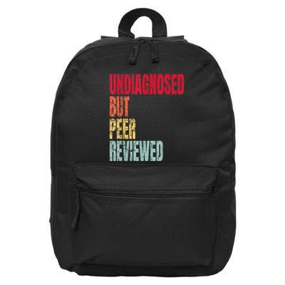 Undiagnosed But Peer Reviewed 16 in Basic Backpack