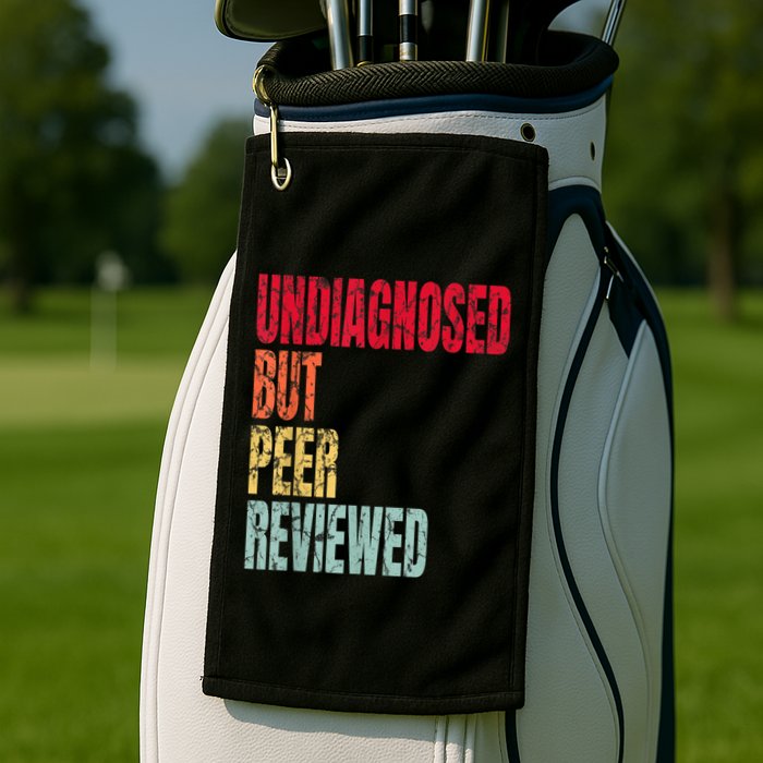 Undiagnosed But Peer Reviewed Golf Towel