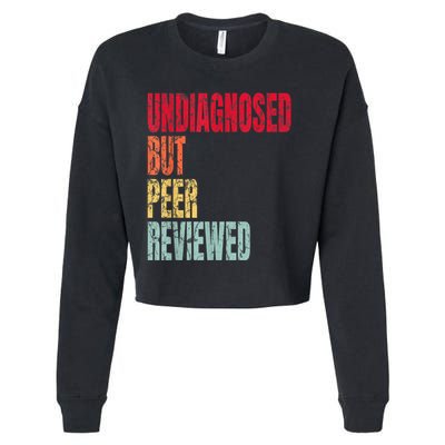 Undiagnosed But Peer Reviewed Cropped Pullover Crew