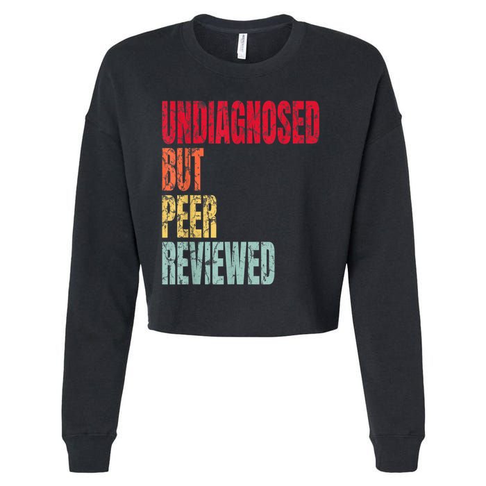Undiagnosed But Peer Reviewed Cropped Pullover Crew