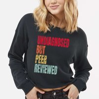 Undiagnosed But Peer Reviewed Cropped Pullover Crew
