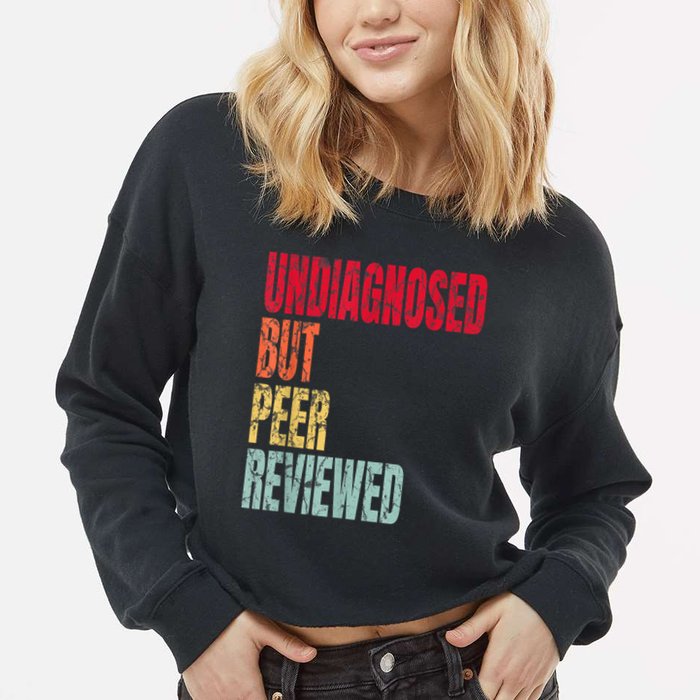 Undiagnosed But Peer Reviewed Cropped Pullover Crew