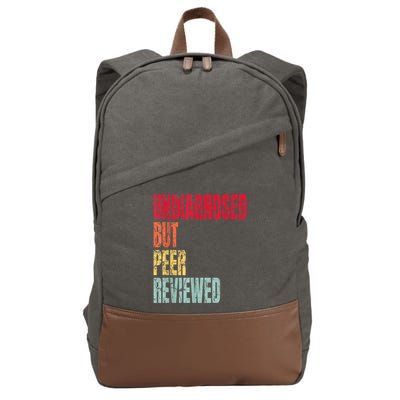 Undiagnosed But Peer Reviewed Cotton Canvas Backpack