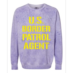 US Border Patrol Agent Halloween Costume ICE Colorblast Crewneck Sweatshirt