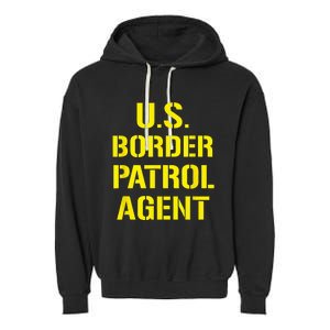 US Border Patrol Agent Halloween Costume ICE Garment-Dyed Fleece Hoodie