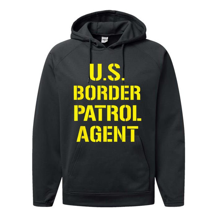 US Border Patrol Agent Halloween Costume ICE Performance Fleece Hoodie