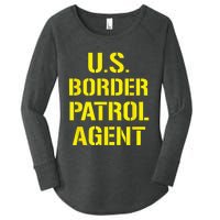 US Border Patrol Agent Halloween Costume ICE Women's Perfect Tri Tunic Long Sleeve Shirt