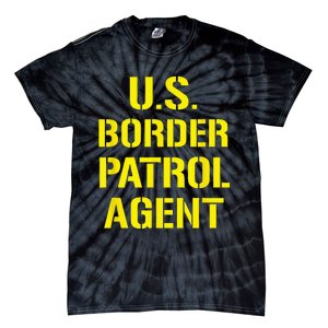 US Border Patrol Agent Halloween Costume ICE Tie-Dye T-Shirt