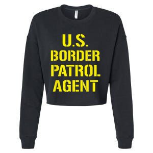 US Border Patrol Agent Halloween Costume ICE Cropped Pullover Crew