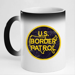 US Border Patrol USBP Protection Mexico 11oz Black Color Changing Mug