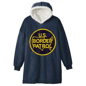 US Border Patrol USBP Protection Mexico Hooded Wearable Blanket