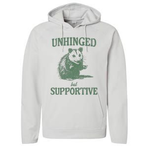 Unhinged But Supportive Performance Fleece Hoodie