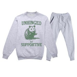 Unhinged But Supportive Premium Crewneck Sweatsuit Set