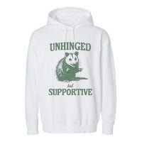 Unhinged But Supportive Garment-Dyed Fleece Hoodie