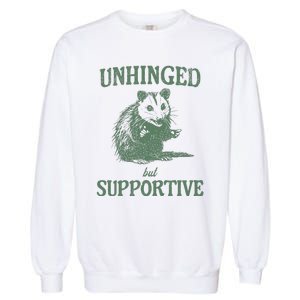 Unhinged But Supportive Garment-Dyed Sweatshirt