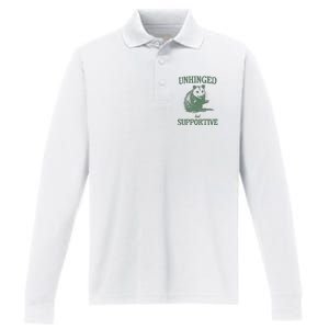 Unhinged But Supportive Performance Long Sleeve Polo