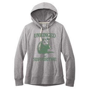 Unhinged But Supportive Women's Fleece Hoodie