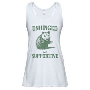 Unhinged But Supportive Ladies Essential Flowy Tank