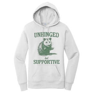 Unhinged But Supportive Women's Pullover Hoodie