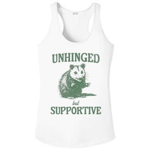 Unhinged But Supportive Ladies PosiCharge Competitor Racerback Tank