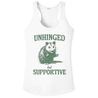 Unhinged But Supportive Ladies PosiCharge Competitor Racerback Tank