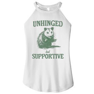 Unhinged But Supportive Women's Perfect Tri Rocker Tank