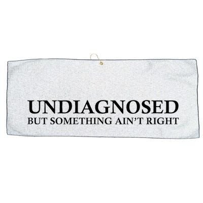Undiagnosed But Something AinT Right Large Microfiber Waffle Golf Towel