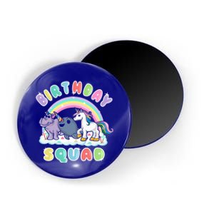 Unicorn Birthday Squad Narwhal Rhino Funny Humor Gift Magnet