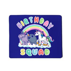 Unicorn Birthday Squad Narwhal Rhino Funny Humor Gift Mousepad