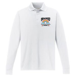 Undiagnosed But Something Is Definitely Wrong Performance Long Sleeve Polo