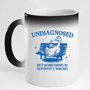 Undiagnosed But Something Is Wrong 11oz Black Color Changing Mug