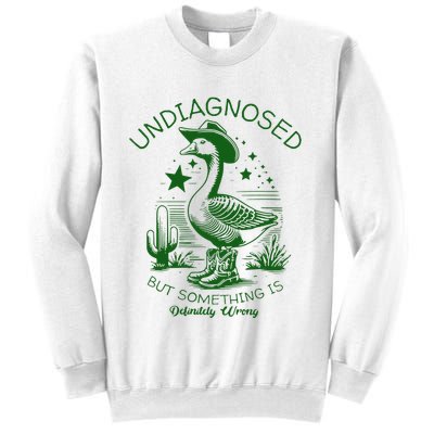 Undiagnosed But Something Is Wrong Funny Silly Goose Sweatshirt