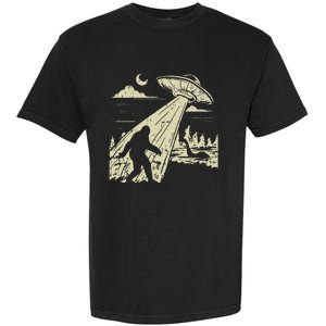 Ufo Bigfoot Sasquatch Lochness Monster Funny Believe Gift Garment-Dyed Heavyweight T-Shirt