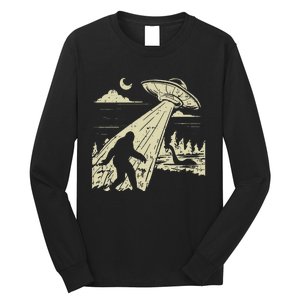 Ufo Bigfoot Sasquatch Lochness Monster Funny Believe Gift Long Sleeve Shirt