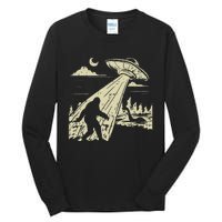 Ufo Bigfoot Sasquatch Lochness Monster Funny Believe Gift Tall Long Sleeve T-Shirt